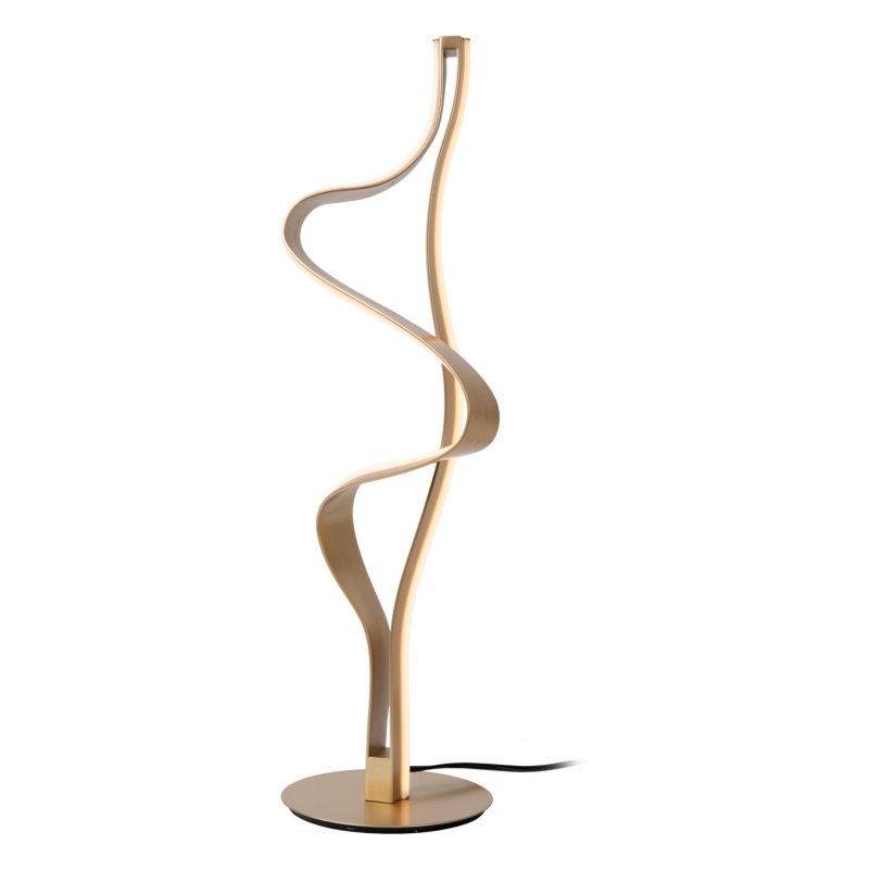 Lucide Premium LAMBADA - Table lamp - LED Dim. - 1x19W 2700K - Matt Gold / Brass